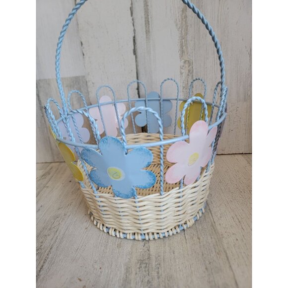 Metal wire Flower Basket Easter spring home decor Floral - Picture 7 of 9